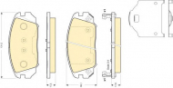 Комплект тормозных колодок GIRLING 6134099