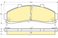 Комплект тормозных колодок GIRLING 6140109
