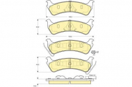 Комплект тормозных колодок GIRLING 6140415