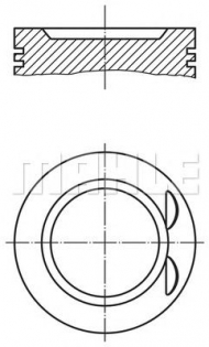 Поршень MAHLE ORIGINAL 022 06 00
