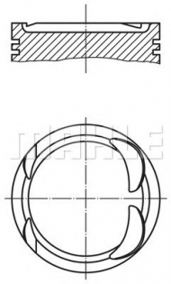 Поршень MAHLE ORIGINAL 004 06 00
