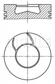 Поршень MAHLE ORIGINAL 008 41 00