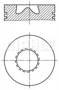 Поршень MAHLE ORIGINAL 015 04 00
