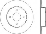 Тормозной диск OPEN PARTS BDR1987.10