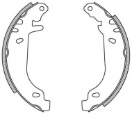 Комлект тормозных накладок OPEN PARTS BSA2088.00