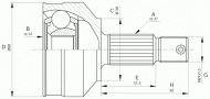 Шарнирный комплект OPEN PARTS CVJ5459.10