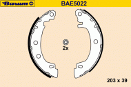 Комлект тормозных накладок BARUM BAE5022