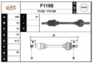 Вал SNRA F1168
