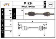 Вал SNRA M1124
