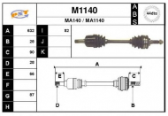 Вал SNRA M1140