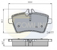 Комплект тормозных колодок COMLINE CBP01592