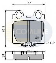 Комплект тормозных колодок COMLINE CBP3836