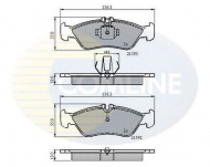 Комплект тормозных колодок COMLINE CBP0478