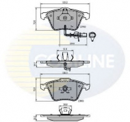 Комплект тормозных колодок COMLINE CBP11753