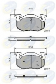 Комплект тормозных колодок COMLINE CBP01080