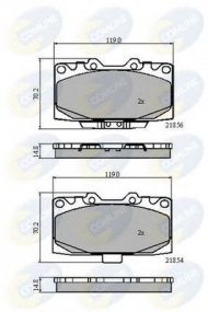 Комплект тормозных колодок COMLINE CBP31614