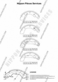 Тормозные колодки NPS D350O01