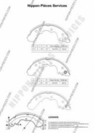 Тормозные колодки NPS I350U04