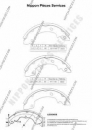 Тормозные колодки NPS M350I34