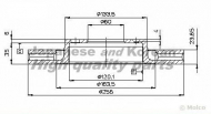 Тормозной диск ASHUKI 0990-7090