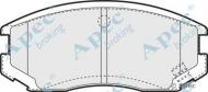 Комплект тормозных колодок APEC braking PAD1072