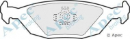 Комплект тормозных колодок APEC braking PAD567