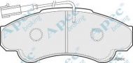 Комплект тормозных колодок APEC braking PAD1251