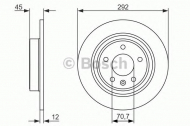 Тормозной диск BOSCH 0 986 479 646