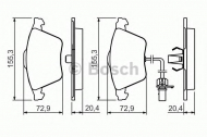 Комплект тормозных колодок BOSCH 0 986 494 283