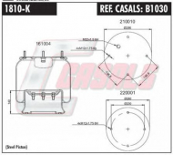 Баллон пневматической рессоры CASALS B1030