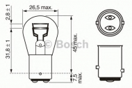 Лампа накаливания BOSCH 1 987 302 202