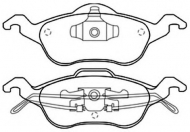 Комплект тормозных колодок ASVA AKD-1244
