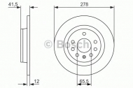 Тормозной диск BOSCH 0 986 479 945