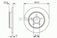 Тормозной диск BOSCH 0 986 479 955