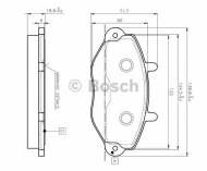 Комплект тормозных колодок BOSCH 0 986 TB2 020