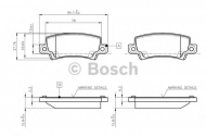 Комплект тормозных колодок BOSCH 0 986 TB2 416