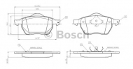 Комплект тормозных колодок BOSCH 0 986 TB2 672