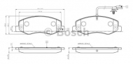 Комплект тормозных колодок BOSCH 0 986 TB3 132