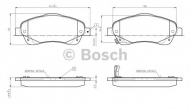 Комплект тормозных колодок BOSCH 0 986 TB2 463