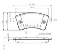 Комплект тормозных колодок BOSCH 0 986 TB3 062