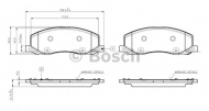 Комплект тормозных колодок BOSCH 0 986 TB3 108
