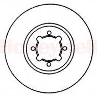 Тормозной диск BENDIX 561458B