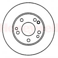 Тормозной диск BENDIX 561875B