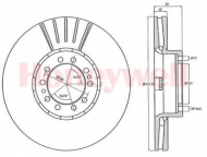 Тормозной диск BENDIX 567953B