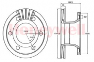 Тормозной диск BENDIX 567955B