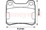 Комплект тормозных колодок BENDIX 571555B