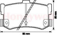 Комплект тормозных колодок BENDIX 572123B