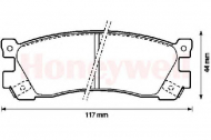 Комплект тормозных колодок BENDIX 572248B
