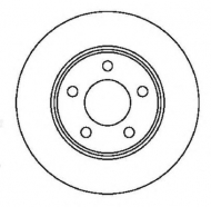 Тормозной диск BENDIX 561537B