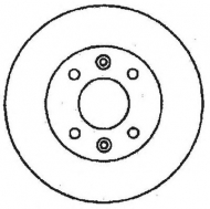 Тормозной диск BENDIX 561235B